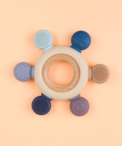 Alternative view of Silicone and Beechwood Teether (Baby Boys)